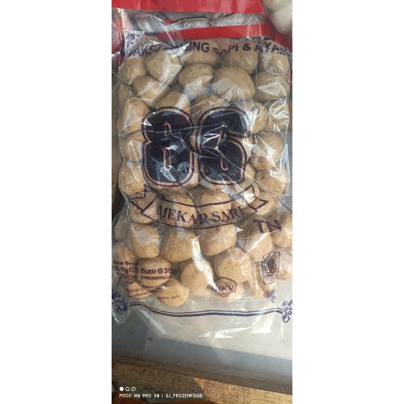 

Bakso Daging Kombinasi Mekarsari 86 isi 100 butir