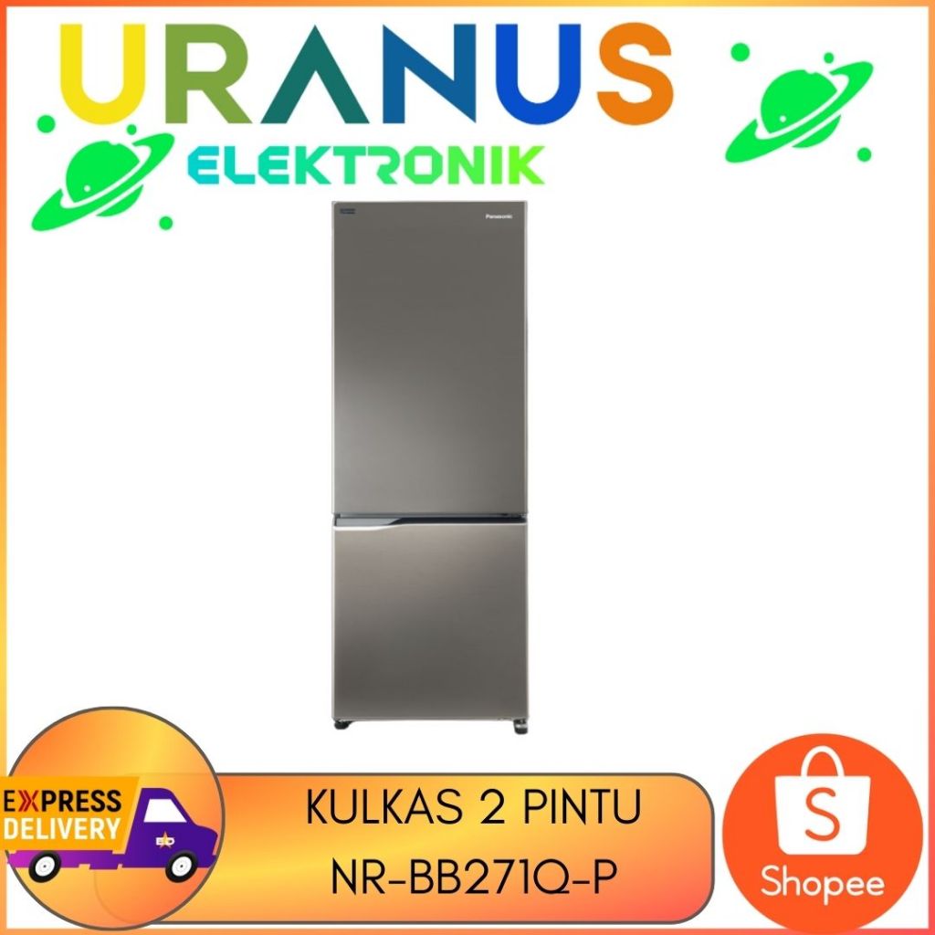 Panasonic NR-BB271Q-P Kulkas Panasonic 2Pintu Kapasitas 266Liter Bottom Freezer