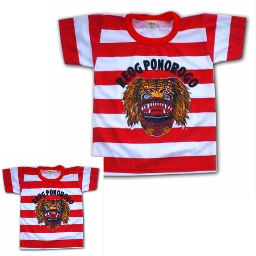 ✅ BAJU REOG /KAOS REOG LOREK MERAH PUTIH/ KAOS SAKERA REOG PONOROGO