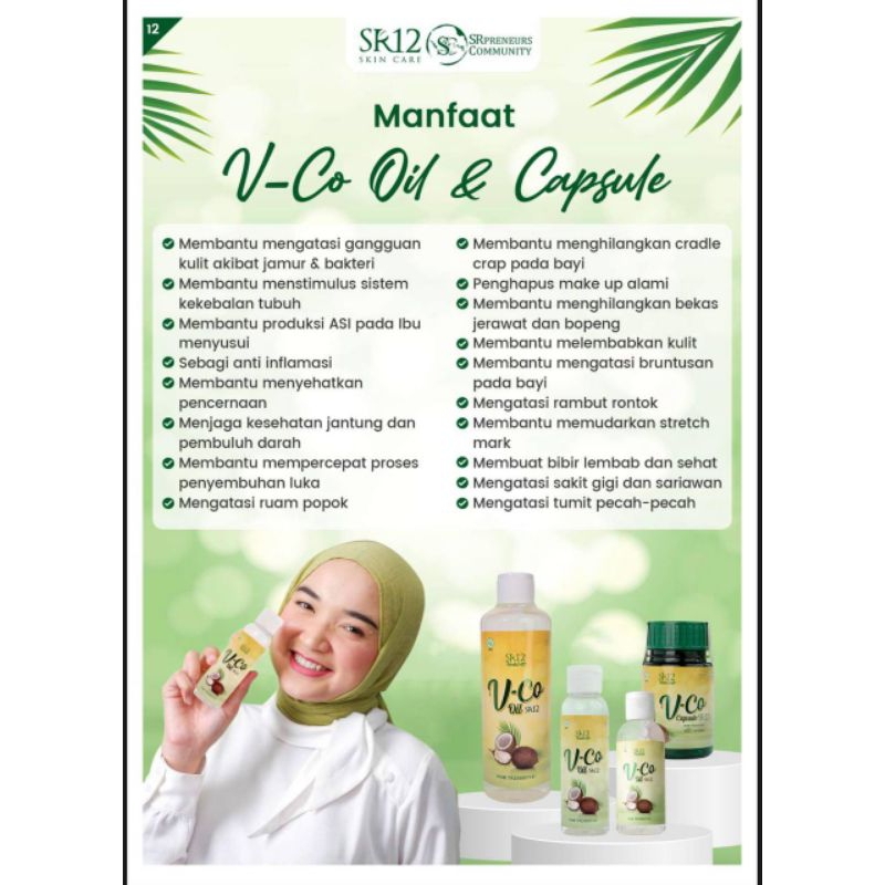 VCO OIL SR12 / VICO OIL SR12 / VCO Capsul SR12 / Virgin Coconut Oil