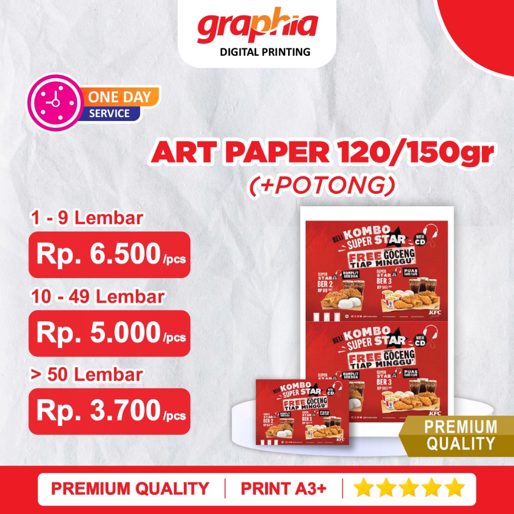 

Print Art Paper + Potong A3+