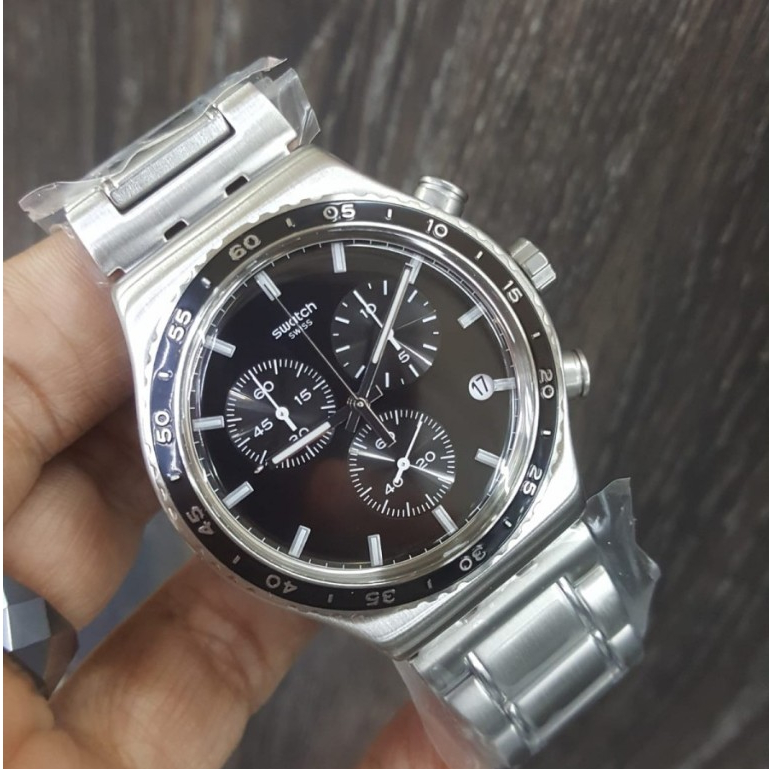 JAM TANGAN PRIA SWATCH IRONY AT NIGHT YVS495G ORIGINAL