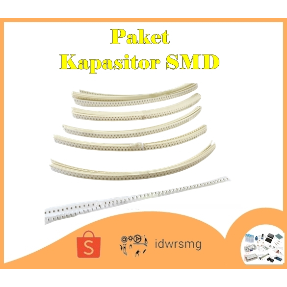 Paket Kapasitor SMD 0805 SMD kapasitor capasitors 1 pf - 10 uf 50 Values @ 50 pcs 2500 pcs
