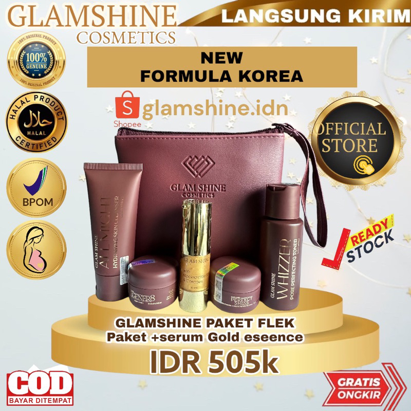 Glamshine Paket Flek Hitam Formula Korea Series Skincare Glamshineofficial Glamshine official store 
