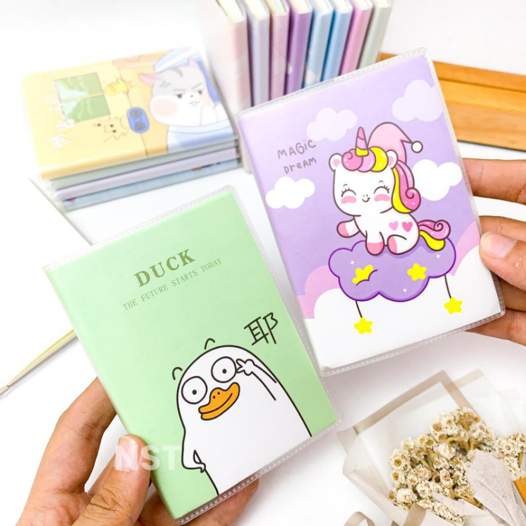 

NOTEBOOK MINI NOTE KECIL Notebook Mini Cover Laminating Notebook Kecil Lapis PVC Buku Agenda Notebook Mini Kartun