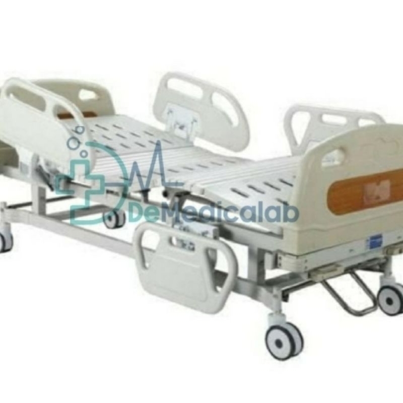(Tanpa Matrass) Ranjang Pasien Hospital Bed 3 Crank Manual Kupu Kupu Sella