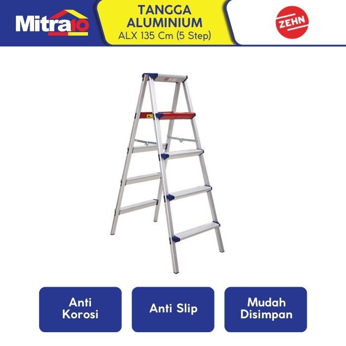 Tangga Aluminium 5 Step Zehn ALX135 135cm - Zehn