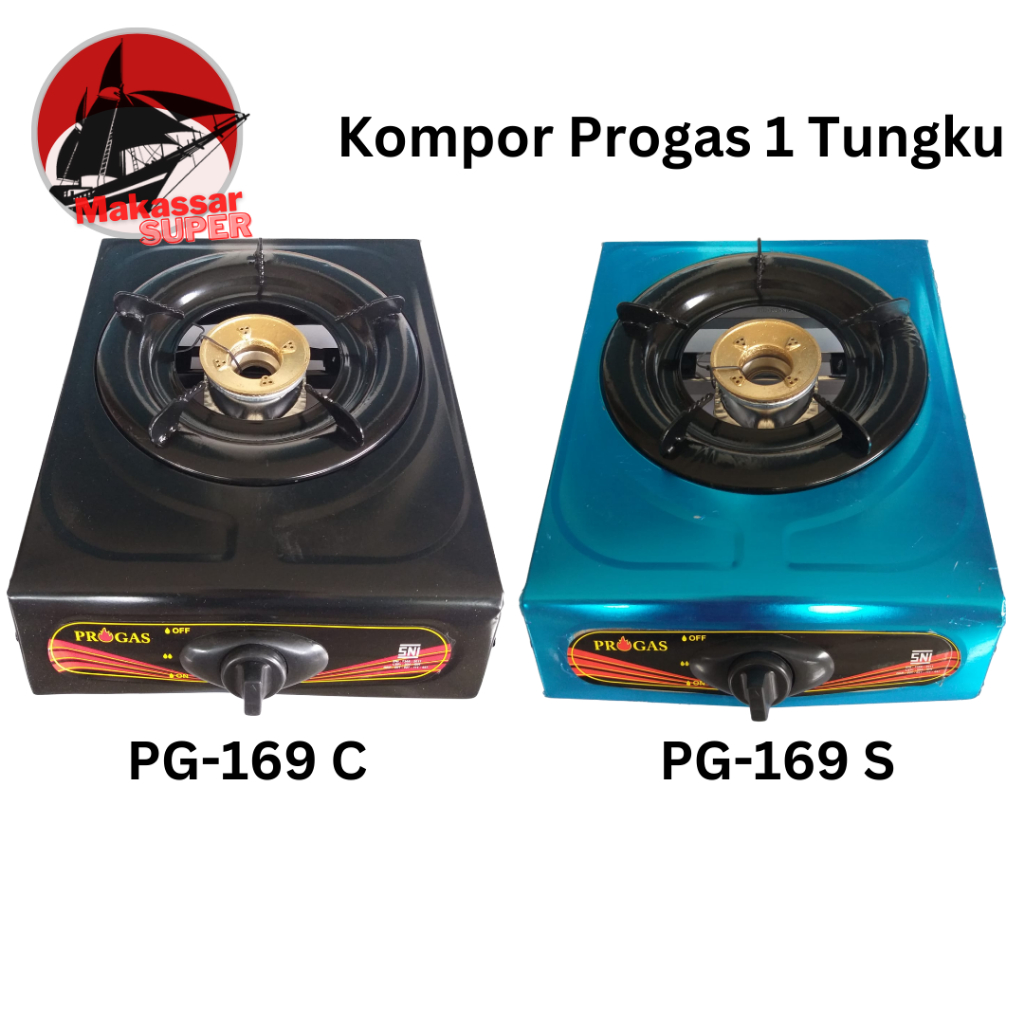 Kompor Gas 1 Tungku | Progas PG-169 C & PG-169 S