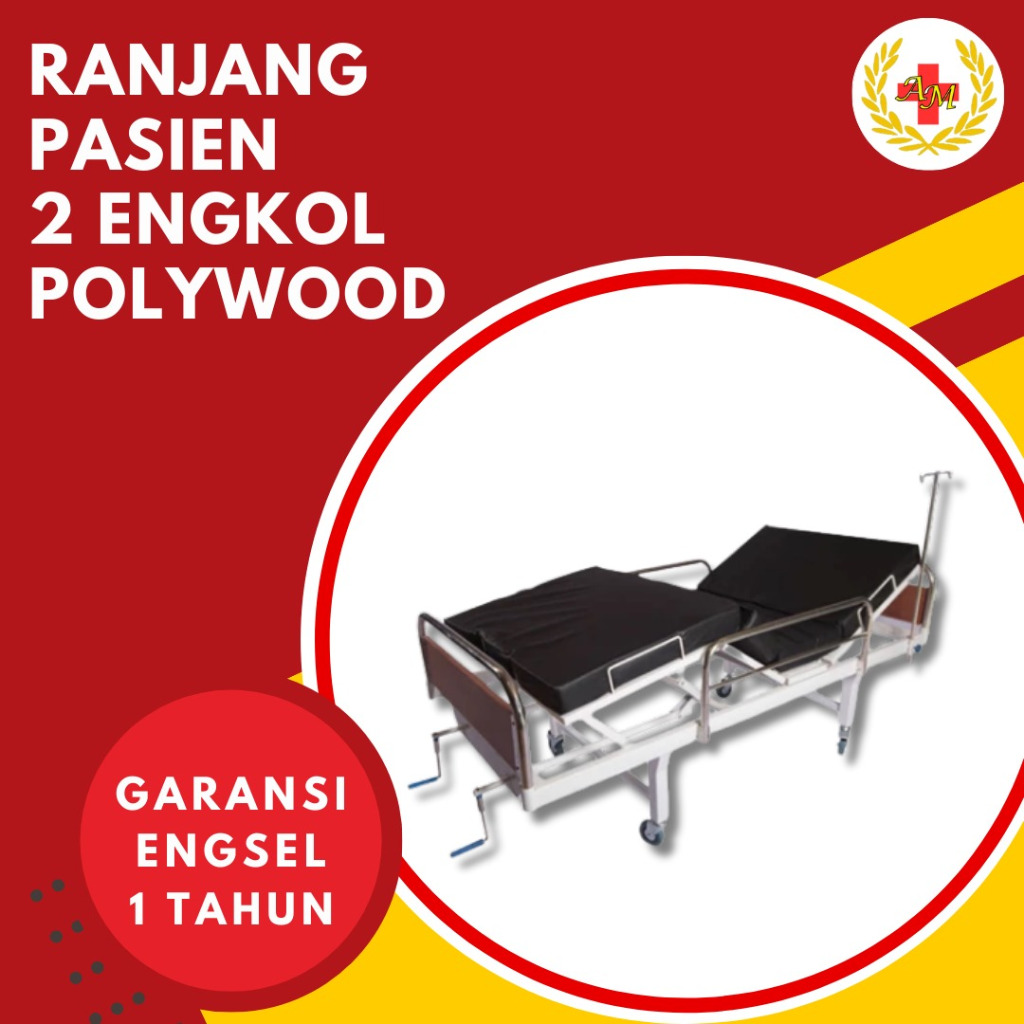 Ranjang Pasien 2 Engkol / Bed Pasien 2 Crank / Ranjang Rumah Sakit