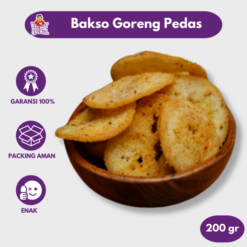 

BASRENG SEBLAK / BAKSO GORENG SEBLAK PEDAS CAMILAN GURIH RENYAH 350gr 200 gr