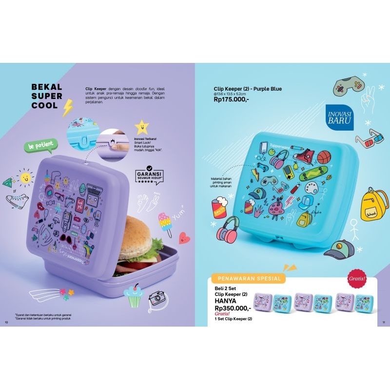 Tempat Makan Sandwich / Tempat RotiTupperware Original