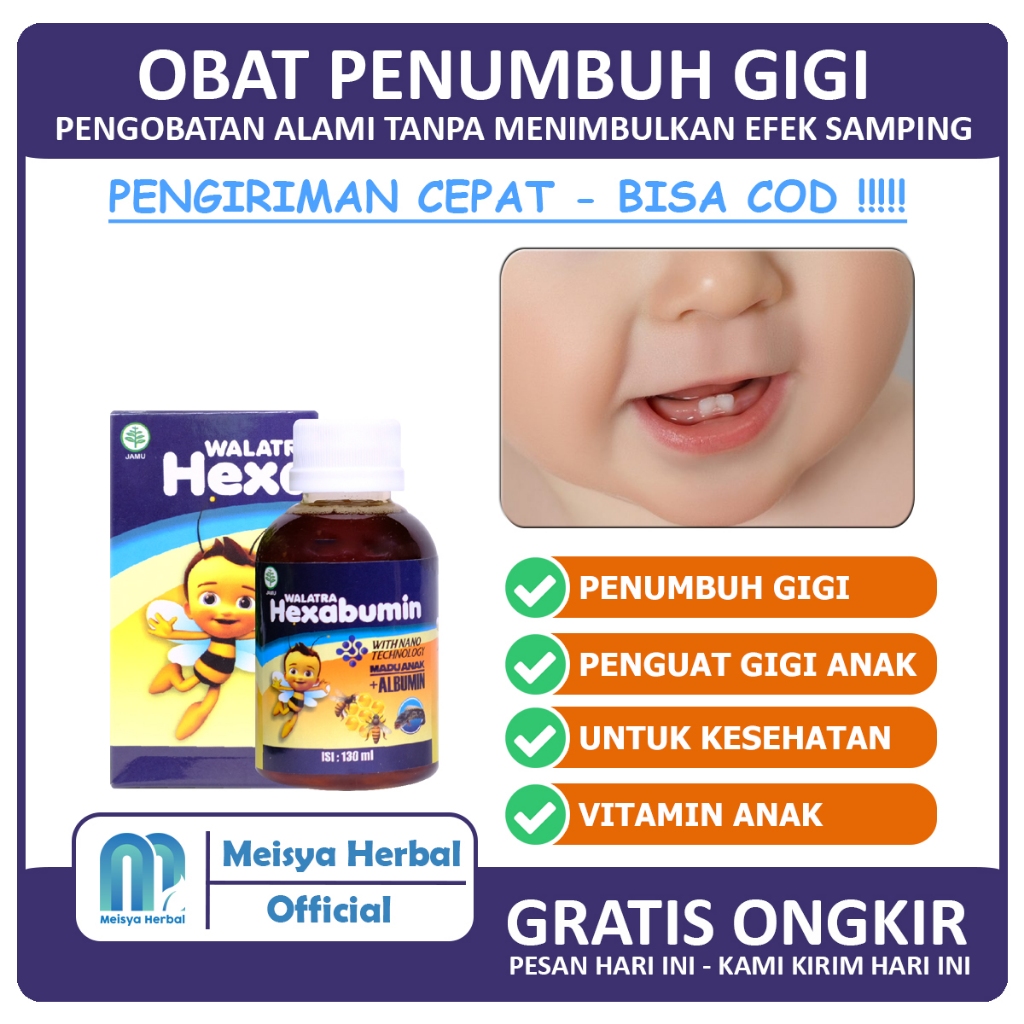 Obat Penumbuh Gigi Anak Ompong Pelancar Telat Bicara Sakit Gigi Anak Penambah Nafsu Makan Dan Berat 