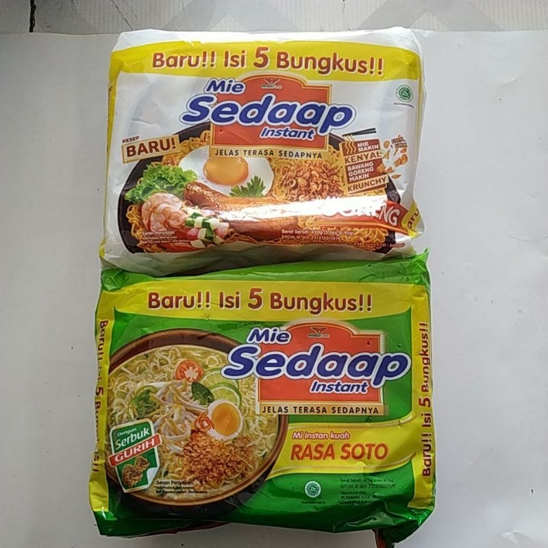 

Mie sedaap instant isi 5 bungkus