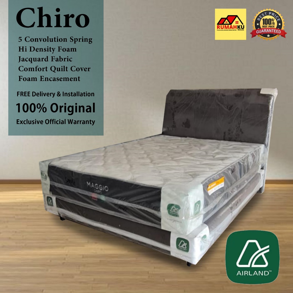 KASUR SPRINGBED AIRLAND - KASUR KESEHATAN - MATRAS KESEHATAN - KASUR CHIRO - AIRLAND