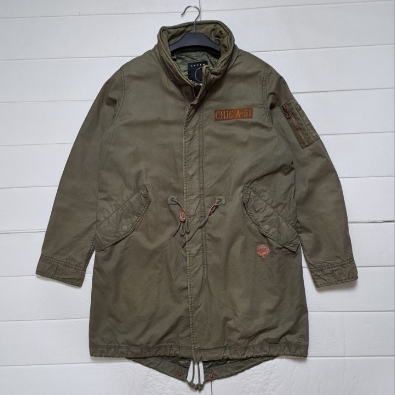 JAKET PARKA FISHTAIL ANDEW M65 PARKA FISHTAIL FASHION JACKET SIZE L
