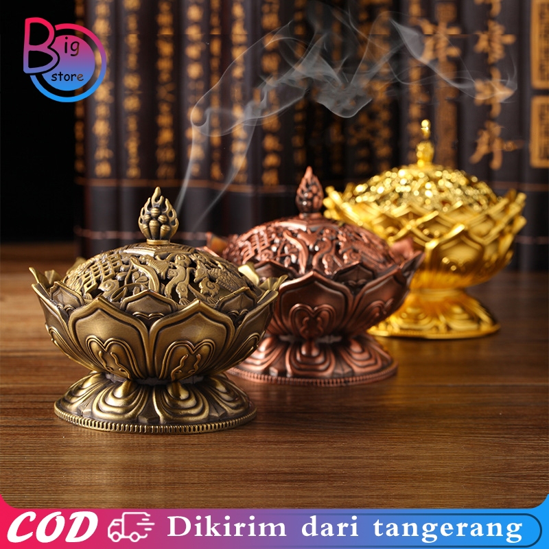 Tempat Bakar Dupa Bunga Lotus / Tempat Bakar Dupa Arab / Tempat Bakar Dupa Kerucut / Tempat Bakar Du