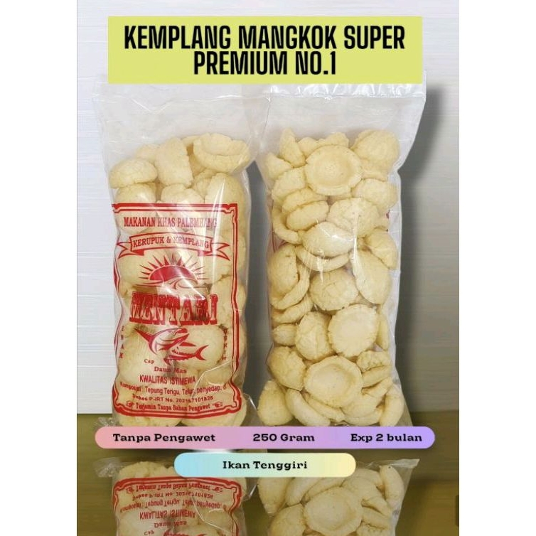 

Kerupuk/Kemplang Mangkok Premium No. 1 Ikan Tenggiri 250 Gram