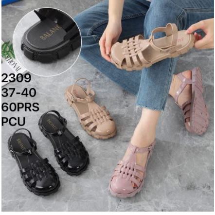SEPATU SANDAL KARET JELLY WANITA IMPORT BALANCE 2309 UK 37/40 YANG TRENDY.......