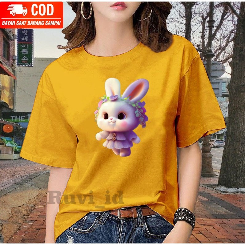 Ruvi_id-KAOS WANITA / BELI 3 GRATIS HEADSET EXTRA BAS / KAOS KELINCI DISTRO WANITA POPULER / KAOS PRIA / KAOS WANITA KOREAN STYLE / KAOS WANITA LENGAN PENDEK / KAOS WANITA OVERSIZE / ATASAN WANITA DEWASA / BAJU TRENDY / T-SHIRT BAHAN KATUN TEBAL MURAH