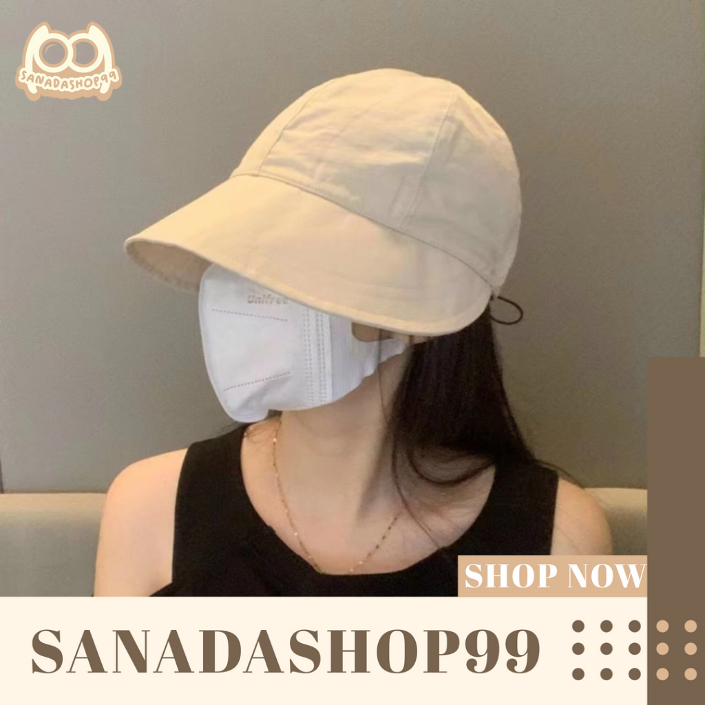 (TP28)Topi Pelindung UV Matahari Topi Wanita Gaya Korea Topi Visor Lipat