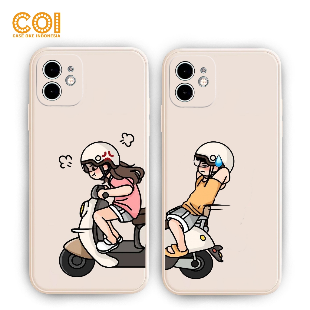 Case Infinix Smart 7 6 5 4 Hot 30i Hot30 Hot10 Hot11 Hot12i Hot9Play Hot10Play Couple Bike Girl CA01