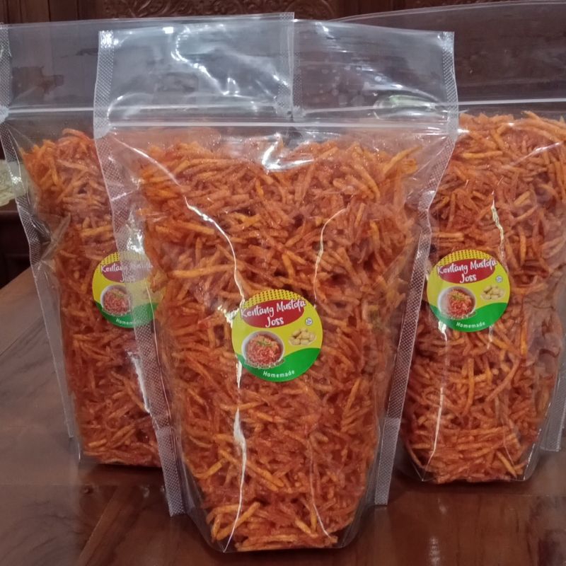 

KENTANG MUSTOFA JOSS [500 GR] KERING KENTANG BALADO PEDAS MANIS KERIPIK KENTANG