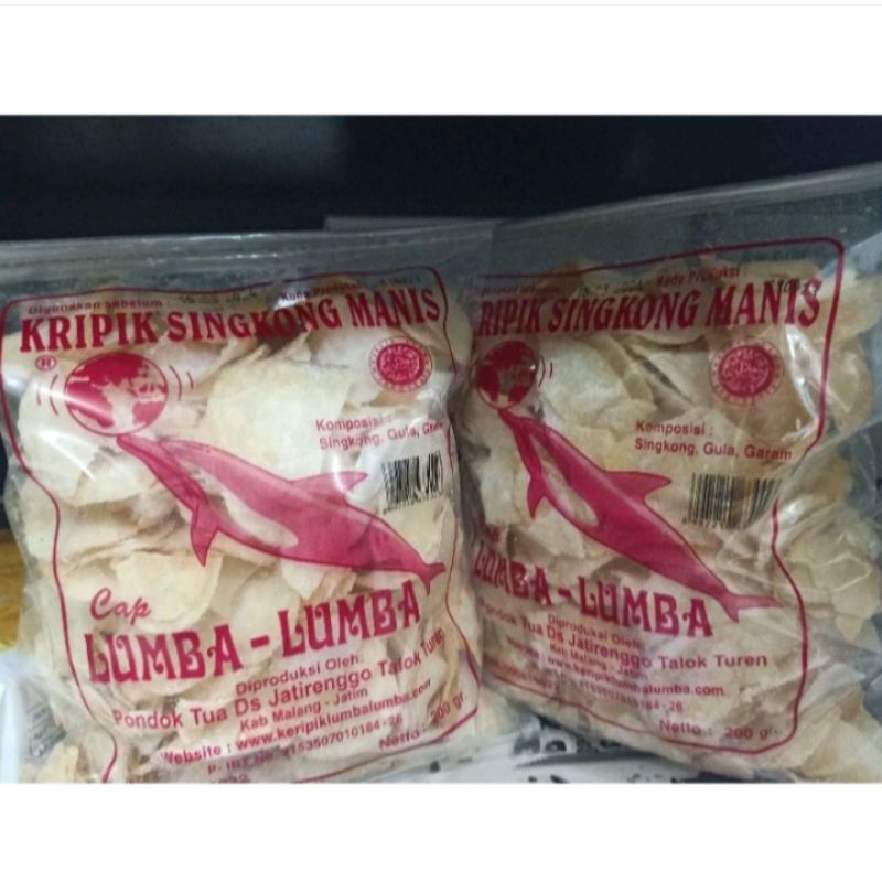 

Kripik Singkong Lumba Lumba Kemasan 200gr