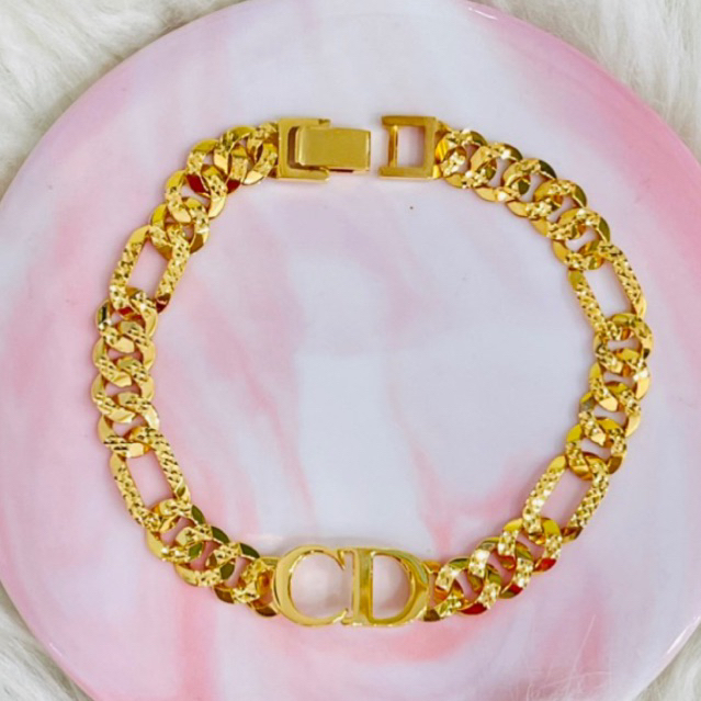 gelang sisik naga CD simple 17,7 cm emas asli kadar 875