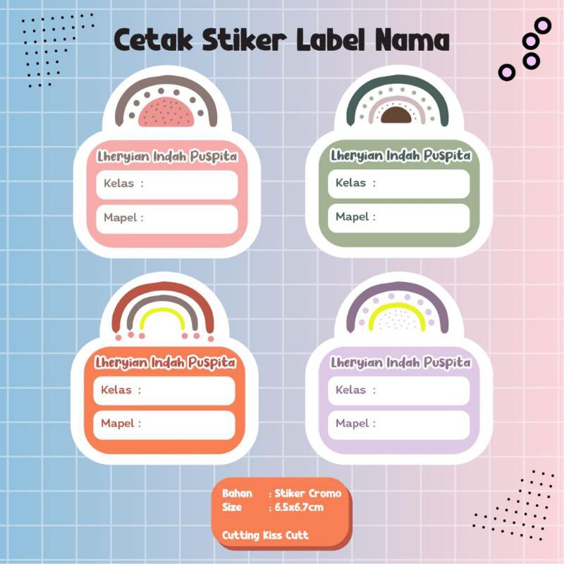 

STIKER LABEL NAMA MURAH
