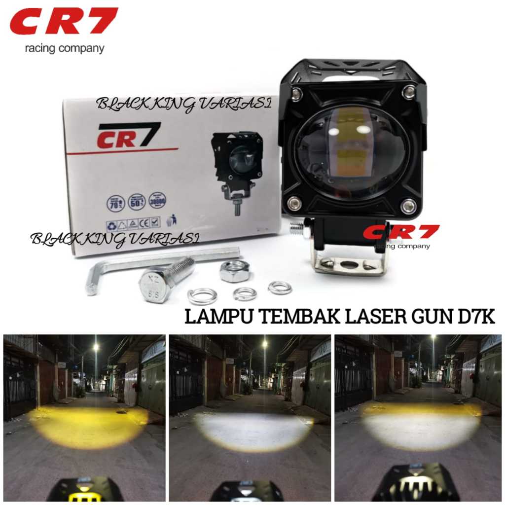 Lampu Tembak Led Laser Gun Putih Kuning Lampu Led Cut Off Motor Mobil Lampu Cut Off Led Laser D7K
