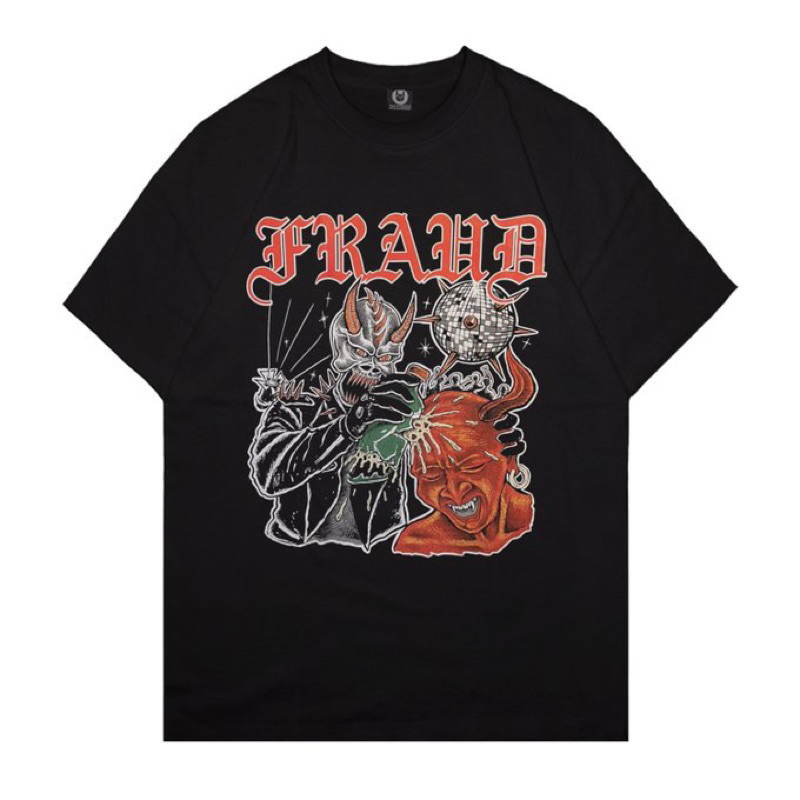 Xtrememerch Fraud "Wrong Roots" | Kaos Band Merch | Baju Pria Wanita