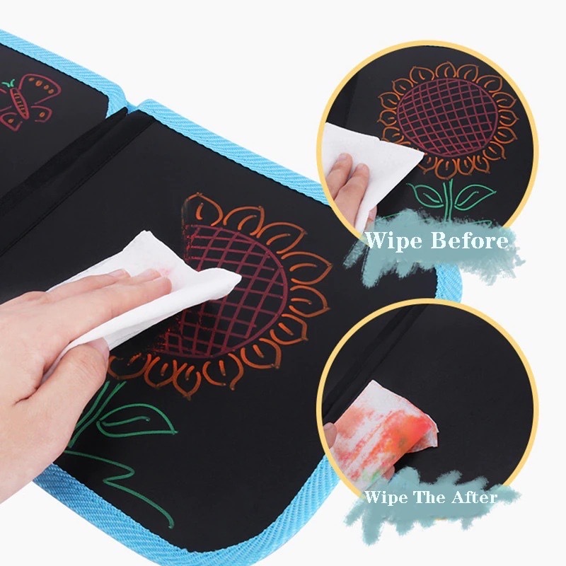 

Buku Gambar Edukasi Anak Magic Drawing Book Portable - Buku Gambar anak Portable bisa dihapus Free