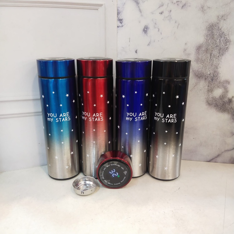TERMOS LED GRADIASI SUHU TEMPERATUR 500ml/TUMBLER TERMOS DIGITAL