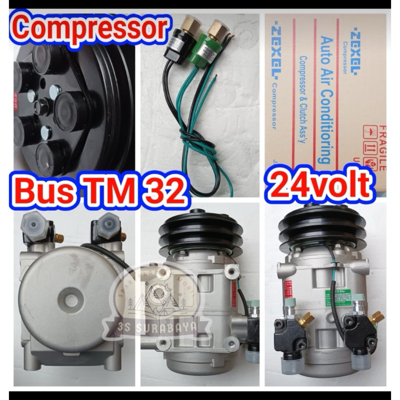Kompresor TM32  24 Volt Bus Mini Bus Elf Zexel