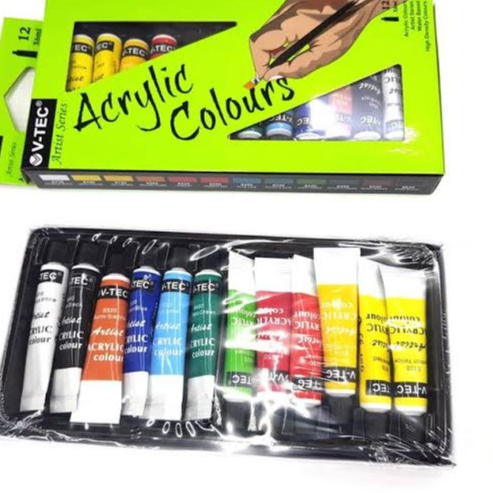 

Best Produk Cat Akrilik 6ml isi 12 warna ☍☌✵❂