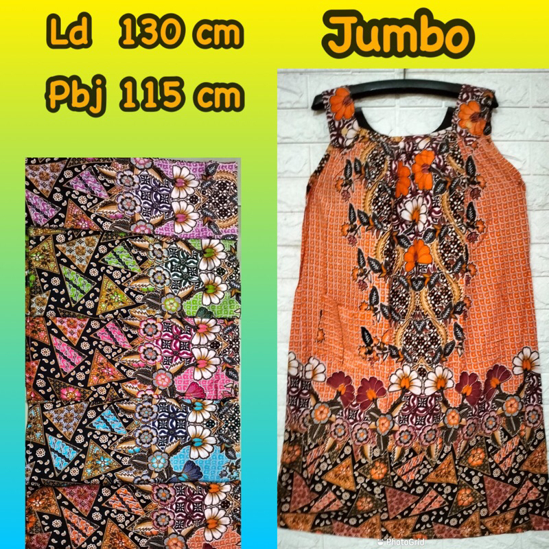 Daster Jumbo model kutung batik Solo Special