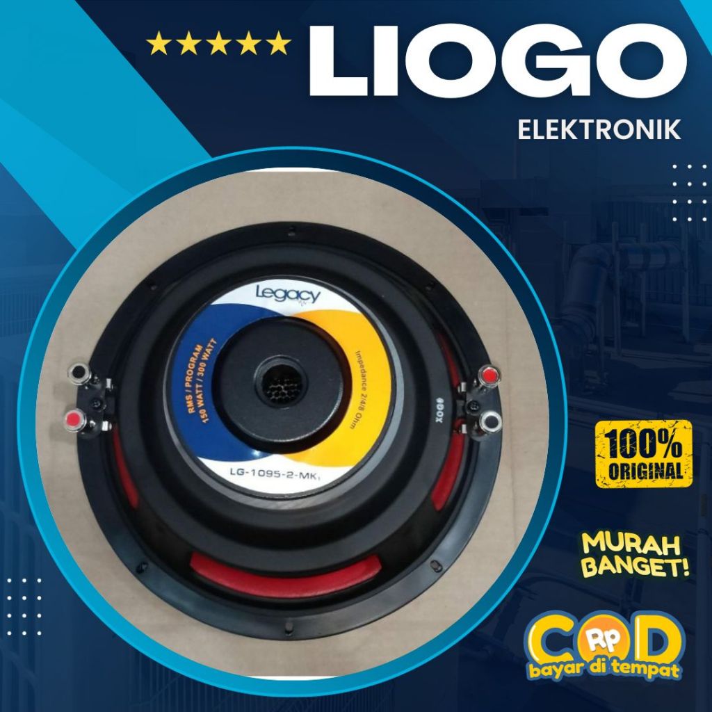 Speaker Legacy 10 Inch Legacy LG 1095 2 Subwoofer 10 Inch Legacy 1095 Double Coil Audio Subwoofer Mo