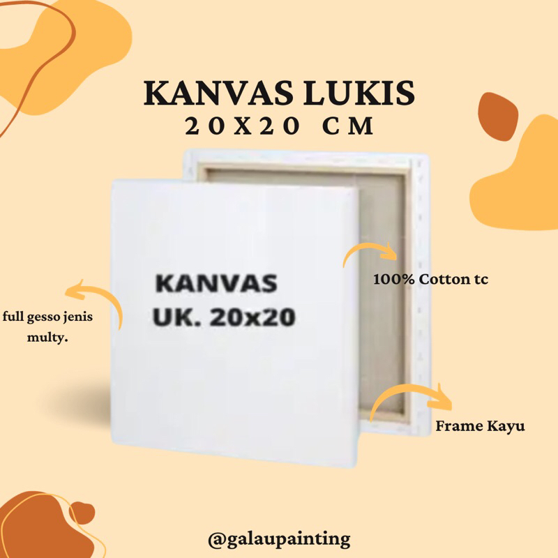 

Kanvas Lukis Premium 20x20 | Painting Canvas 20x20