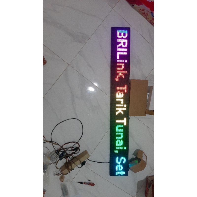 Running text led RGB p5 16x128cm