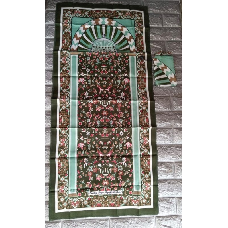 sajadah traveling besar praktis tas kecil