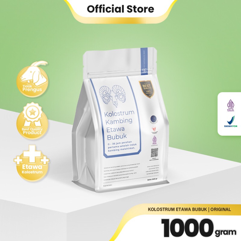 

Ternak Syams - Premium Susu Kambing Etawa Kolostrum Colostrum Bubuk Ternak Syams 1000 gram 1 Kg Murni Organik Pure Natural Original tanpa campuran gula Alami Asli mentah kiloan murah termurah COD bayar ditempat etawaku platinum susu balita SR12