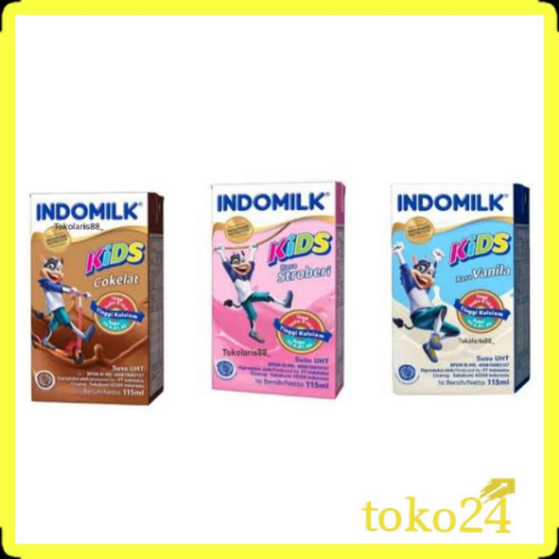 

Indomilk UHT Kids 115 ml 1 Dus isi 40