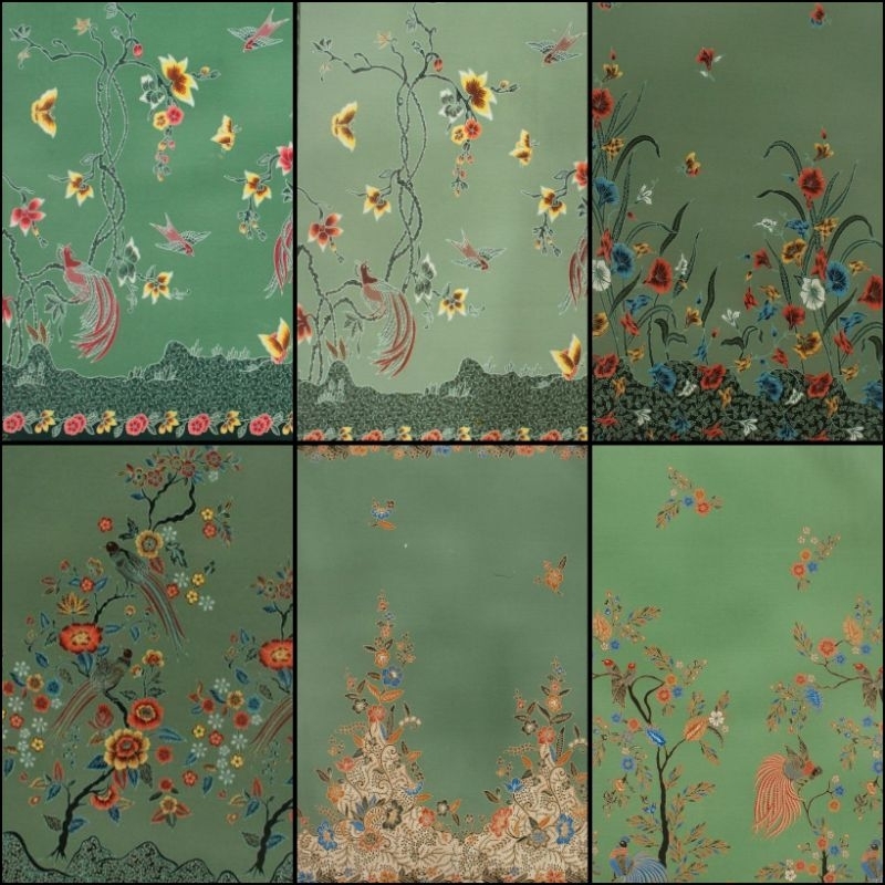 KAIN BATIK HALUS WARNA SAGE UNGGUL JAYA HIJAU SAGE