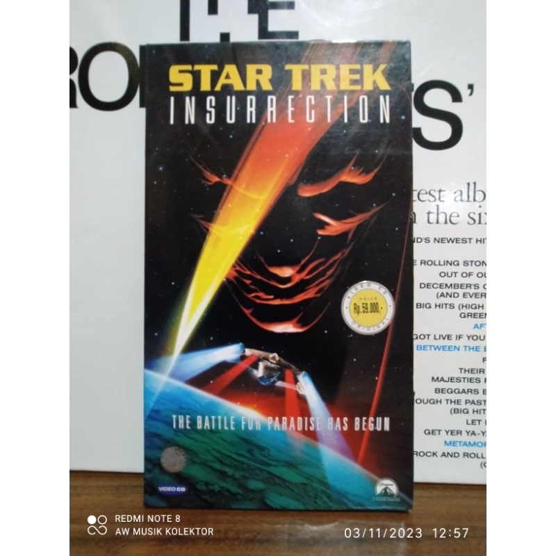 VCD Original : STAR TREK - INSURRECTION (Long Box Case).