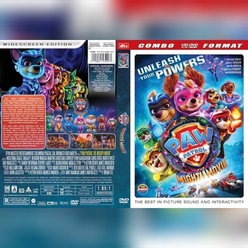 Kaset Film Animasi PAW PATROL THE MIGHTY MOVIE [ 2023 ]