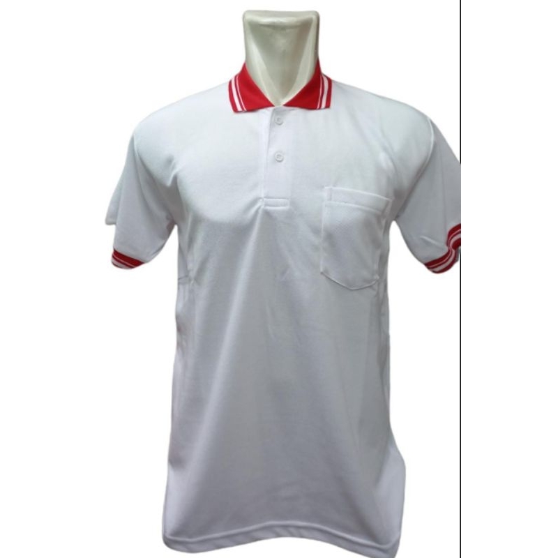 kaos polo kombinasi kaos poloshirt polos kaos kerah ada saku/kantong