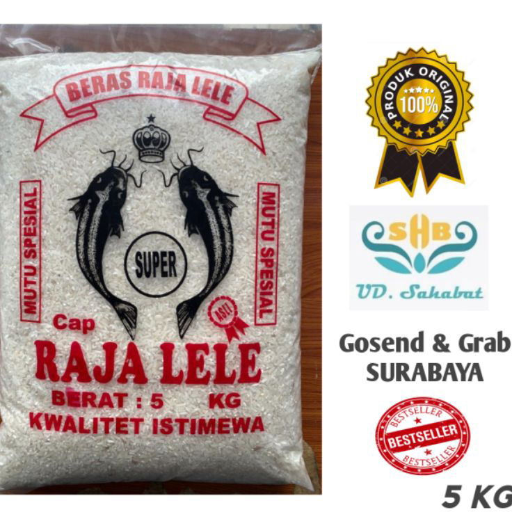 

YWNX8313 Beras 5kg Pulen Cap Raja Lele & Pandan Wangi