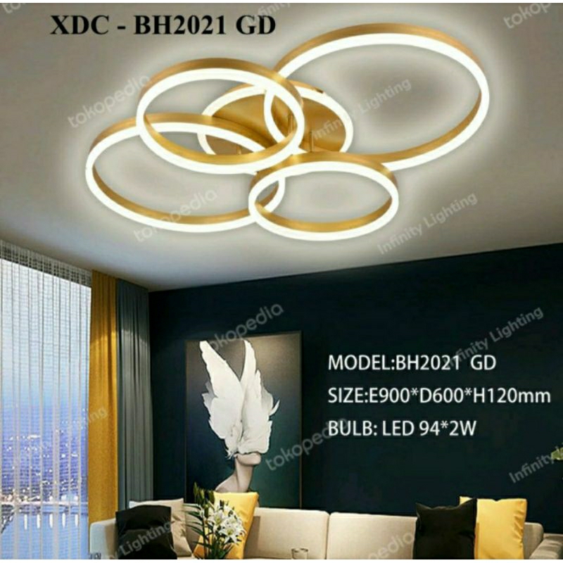 LAMPU HIAS PLAFON RING 5 LED 3 WARNA