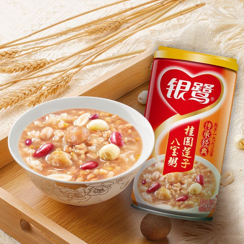 

Eight Treasure Congee/Bubur Instant/Ba Bao Zhou 银鹭桂圆莲子八宝粥 360gr