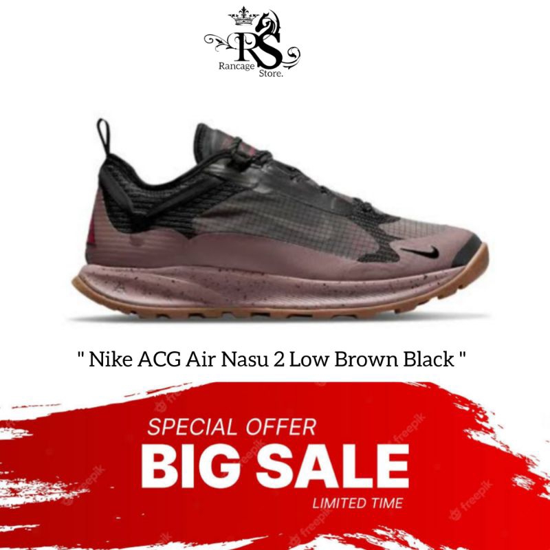 Jual Sepatu N.K ACG Air Nasu 2 Brown Black